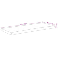 Thumbnail for Tischplatte 100x40x2,5cm Rechteckig Massivholz Akazie Baumkante