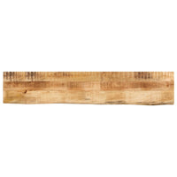 Thumbnail for Tischplatte 160x30x2,5 cm Baumkante Massivholz Raues Mangoholz
