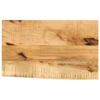 Thumbnail for Tischplatte 50x40x2,5 cm Baumkante Massivholz Raues Mangoholz