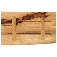 Thumbnail for Tischplatte 50x40x2,5 cm Baumkante Massivholz Raues Mangoholz