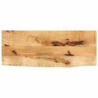 Thumbnail for Tischplatte 70x40x2,5 cm Baumkante Massivholz Raues Mangoholz