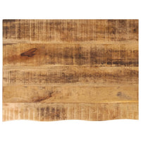Thumbnail for Tischplatte 90x60x2,5 cm Baumkante Massivholz Raues Mangoholz