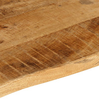 Thumbnail for Tischplatte 90x60x2,5 cm Baumkante Massivholz Raues Mangoholz