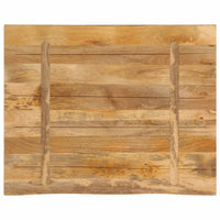 Thumbnail for Tischplatte 90x80x2,5 cm Baumkante Massivholz Raues Mangoholz