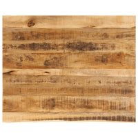 Thumbnail for Tischplatte 100x80x2,5 cm Baumkante Massivholz Raues Mangoholz