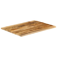 Thumbnail for Tischplatte 100x80x2,5 cm Baumkante Massivholz Raues Mangoholz