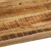Thumbnail for Tischplatte 100x80x2,5 cm Baumkante Massivholz Raues Mangoholz
