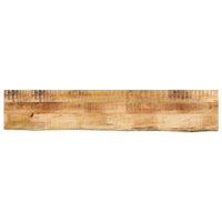 Thumbnail for Tischplatte 160x30x3,8 cm Baumkante Massivholz Raues Mangoholz