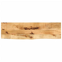 Thumbnail for Tischplatte 110x40x3,8 cm Baumkante Massivholz Raues Mangoholz