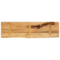 Thumbnail for Tischplatte 110x40x3,8 cm Baumkante Massivholz Raues Mangoholz