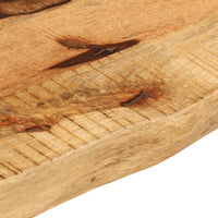 Thumbnail for Tischplatte 110x40x3,8 cm Baumkante Massivholz Raues Mangoholz