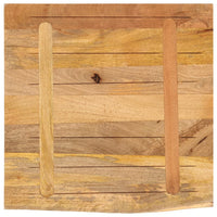 Thumbnail for Tischplatte 60x60x3,8 cm Baumkante Massivholz Raues Mangoholz