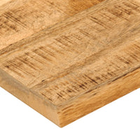 Thumbnail for Tischplatte 60x60x3,8 cm Baumkante Massivholz Raues Mangoholz