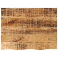 Thumbnail for Tischplatte 80x60x3,8 cm Baumkante Massivholz Raues Mangoholz