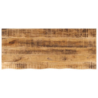 Thumbnail for Tischplatte 140x60x3,8 cm Baumkante Massivholz Raues Mangoholz
