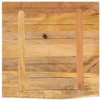 Thumbnail for Tischplatte 80x80x3,8 cm Baumkante Massivholz Raues Mangoholz