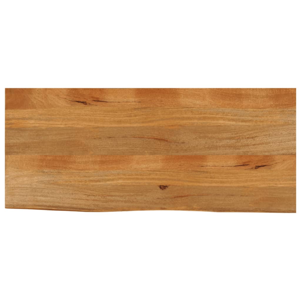 Tischplatte mit Baumkante 140x60x3,8 cm Massivholz Mango