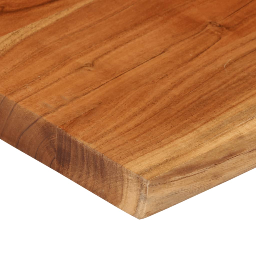 Tischplatte 80x80x3,8 cm Rechteckig Massivholz Akazie Baumkante