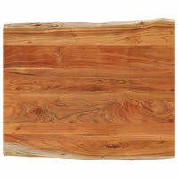 Thumbnail for Tischplatte 100x80x3,8cm Rechteckig Massivholz Akazie Baumkante
