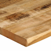 Thumbnail for Tischplatte mit Baumkante 60x60x2,5 cm Raues Massives Mangoholz