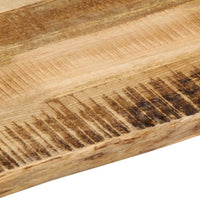 Thumbnail for Tischplatte mit Baumkante 60x60x2,5 cm Raues Massives Mangoholz