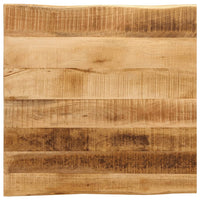 Thumbnail for Tischplatte mit Baumkante 80x80x2,5 cm Raues Mango Massivholz