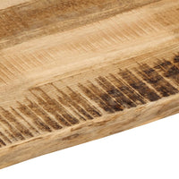 Thumbnail for Tischplatte mit Baumkante 180x40x3,8 cm Raues Mango Massivholz