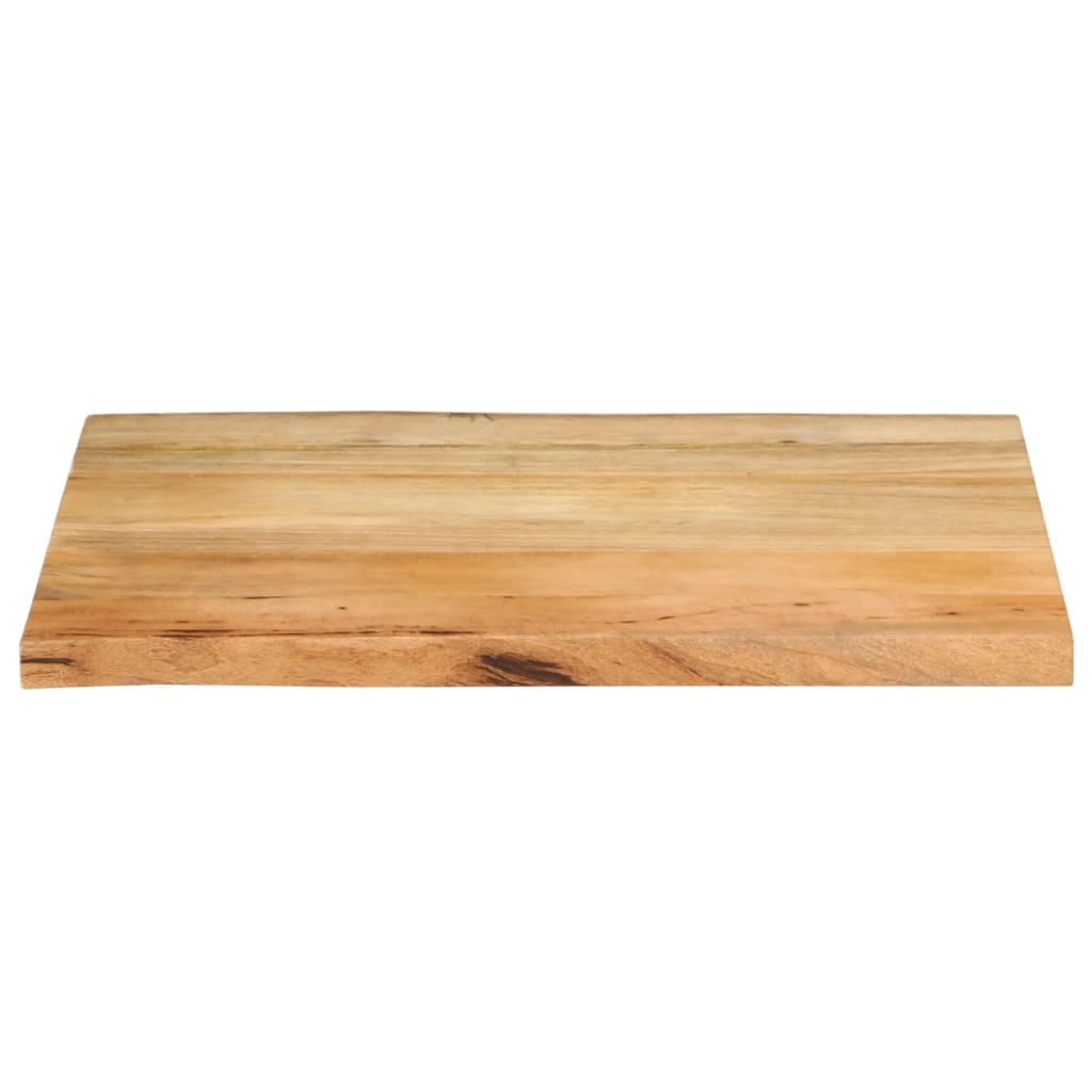 Tischplatte mit Baumkante 90x60x3,8 cm Massivholz Mango