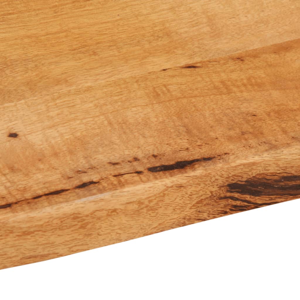 Tischplatte mit Baumkante 90x60x3,8 cm Massivholz Mango