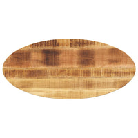 Thumbnail for Tischplatte 90x40x2,5 cm Oval Massivholz Mango