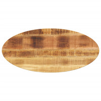 Thumbnail for Tischplatte 140x50x2,5 cm Oval Massivholz Mango