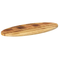 Thumbnail for Tischplatte 140x50x2,5 cm Oval Massivholz Mango
