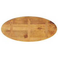 Thumbnail for Tischplatte 110x40x2,5 cm Oval Massivholz Mango