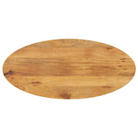 Thumbnail for Tischplatte 140x60x2,5 cm Oval Massivholz Mango