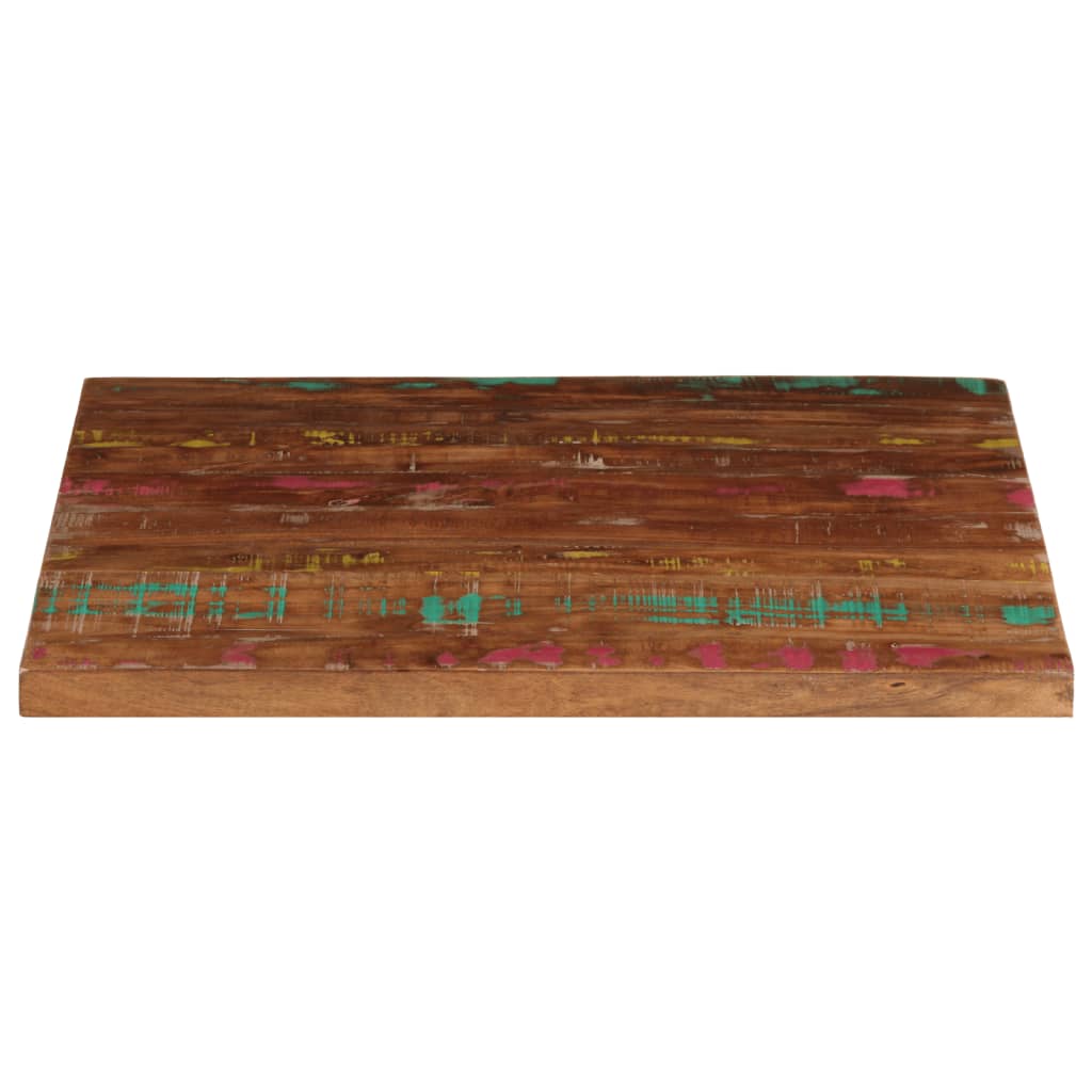 Tischplatte 70x70x2,5 cm Quadratisch Altholz Massiv