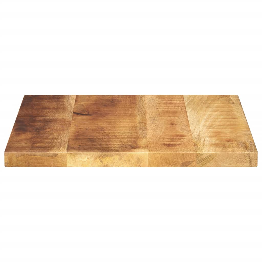 Tischplatte 60x60x2,5 cm Quadratisch Raues Massivholz Mango