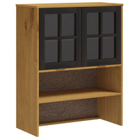 Thumbnail for Aufsatz für Highboard mit Glastüren FLAM Massivholz Kiefer