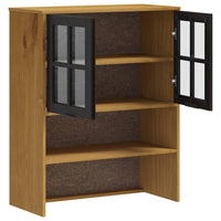 Thumbnail for Aufsatz für Highboard mit Glastüren FLAM Massivholz Kiefer