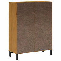 Thumbnail for Highboard mit Glastür FLAM 92x40x122,5 cm Massivholz Kiefer