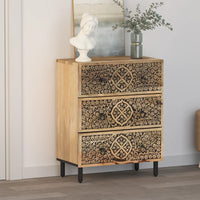 Thumbnail for Beistellschrank 60x33x75 cm Massivholz Mango