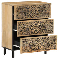 Thumbnail for Beistellschrank 60x33x75 cm Massivholz Mango