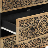 Thumbnail for Beistellschrank 60x33x75 cm Massivholz Mango