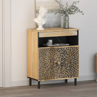 Thumbnail for Beistellschrank 60x33x75 cm Massivholz Mango