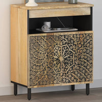 Thumbnail for Beistellschrank 60x33x75 cm Massivholz Mango