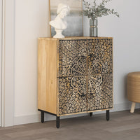 Thumbnail for Beistellschrank 60x33x75 cm Massivholz Mango