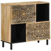 Thumbnail for Beistellschrank 80x33x75 cm Massivholz Mango