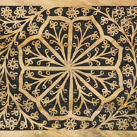 Thumbnail for Beistellschrank 80x33x75 cm Massivholz Mango