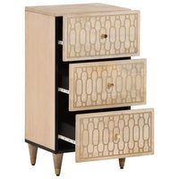 Thumbnail for Beistellschrank 40x33x75 cm Massivholz Mango