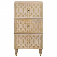 Thumbnail for Beistellschrank 40x33x75 cm Massivholz Mango