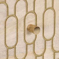 Thumbnail for Beistellschrank 40x33x75 cm Massivholz Mango
